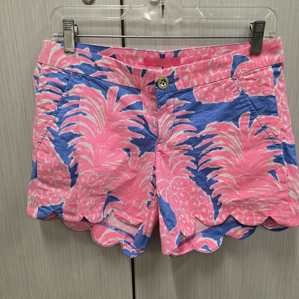 Lilly Pulitzer Pink and Blue Pineapple Shorts